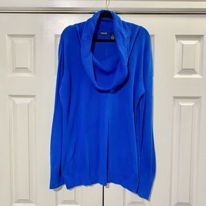Alloy Blue Cowl Neck Sweater 3X